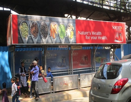 Cost of Bus Shelter Advertising at Saibaba Nagar Bus Stop in Mumbai, Outdoor Media Agency Mumbai, Maharashtra 